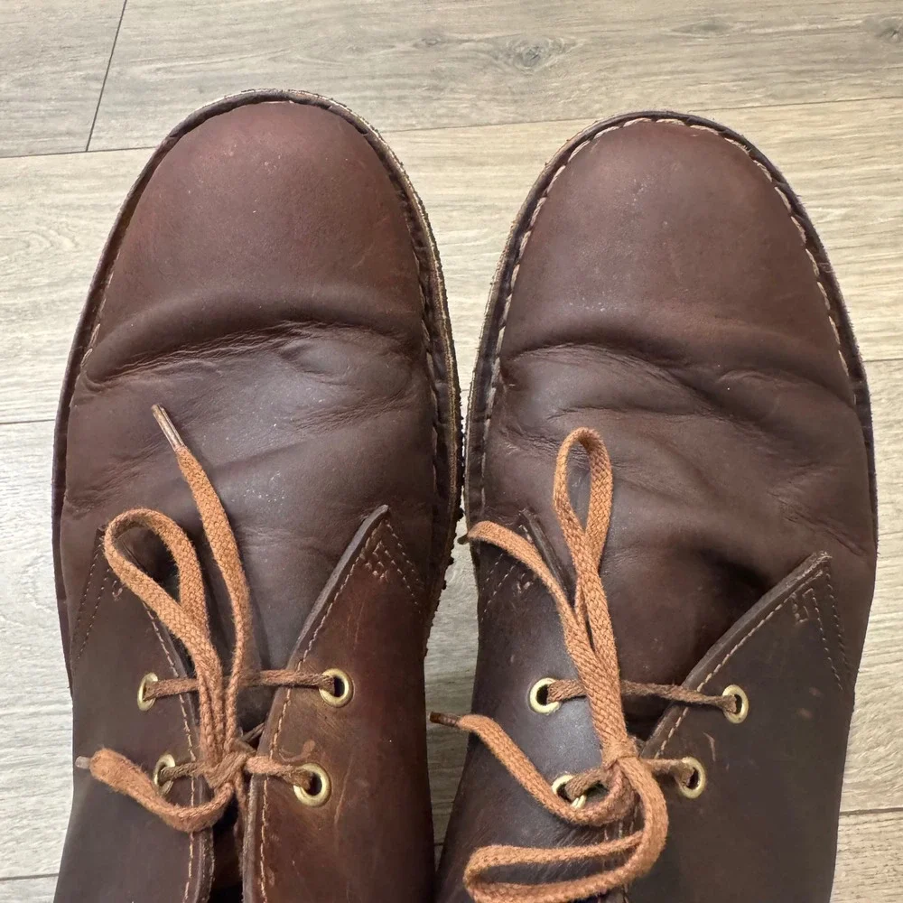 Clarks Originals Desert Boot Beeswax Leather Chukka Brown Mens 10.5